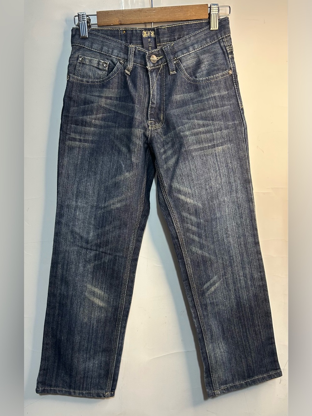 F.U.S.A.I. Washed Denim Jeans Boys Size 8
